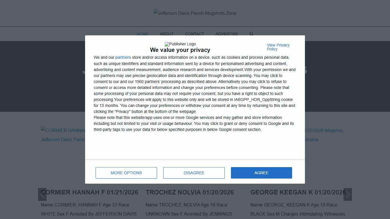 Jefferson Davis Parish Mugshots Zone